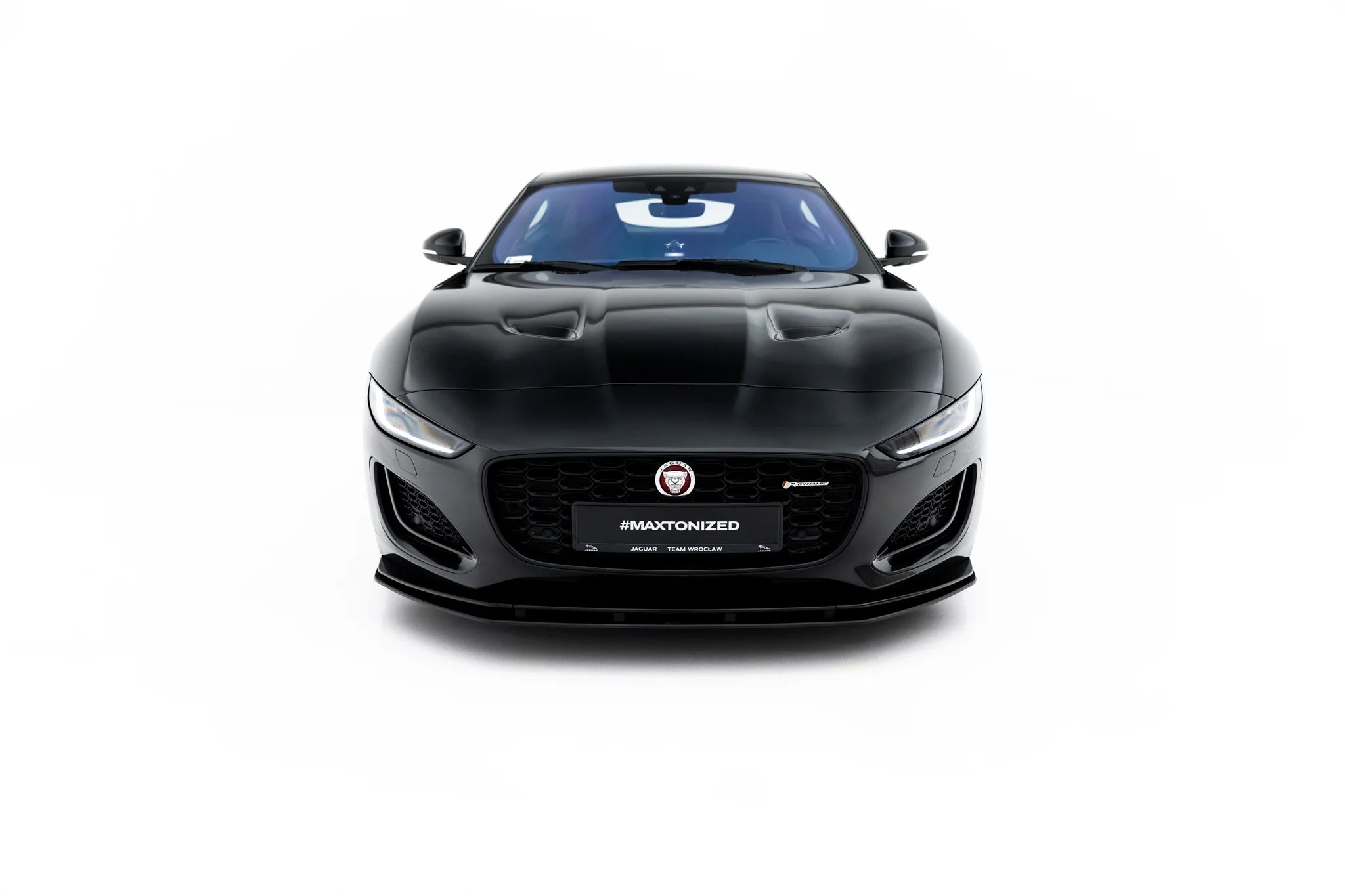 Street pro front splitter jaguar f-type x152 facelift 2