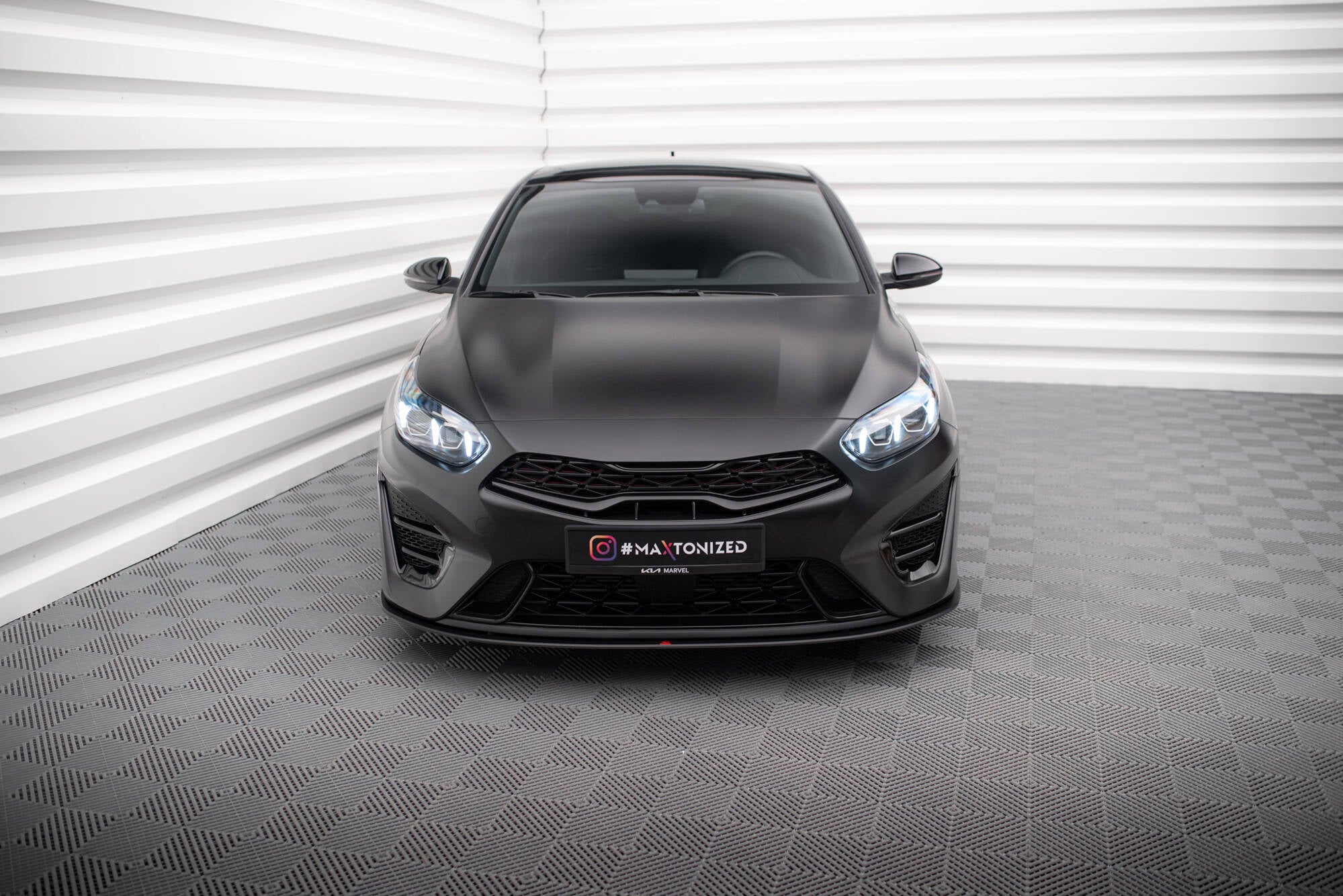 Street pro front splitter kia proceed gt mk3 facelift / ceed gt / gt - line mk1 facelift