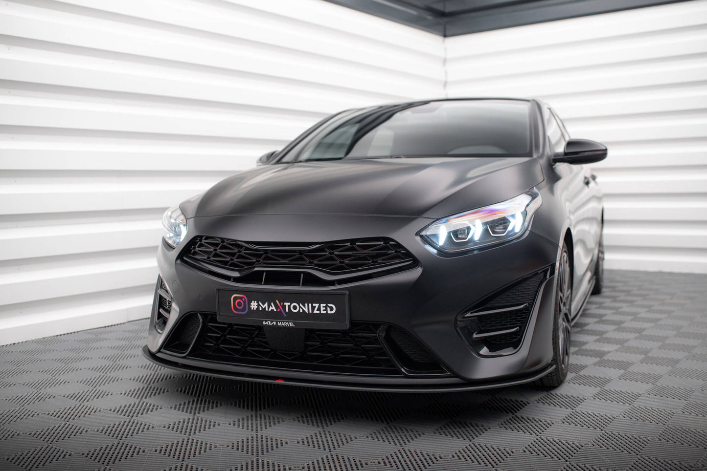 Street pro front splitter kia proceed gt mk3 facelift / ceed gt / gt - line mk1 facelift