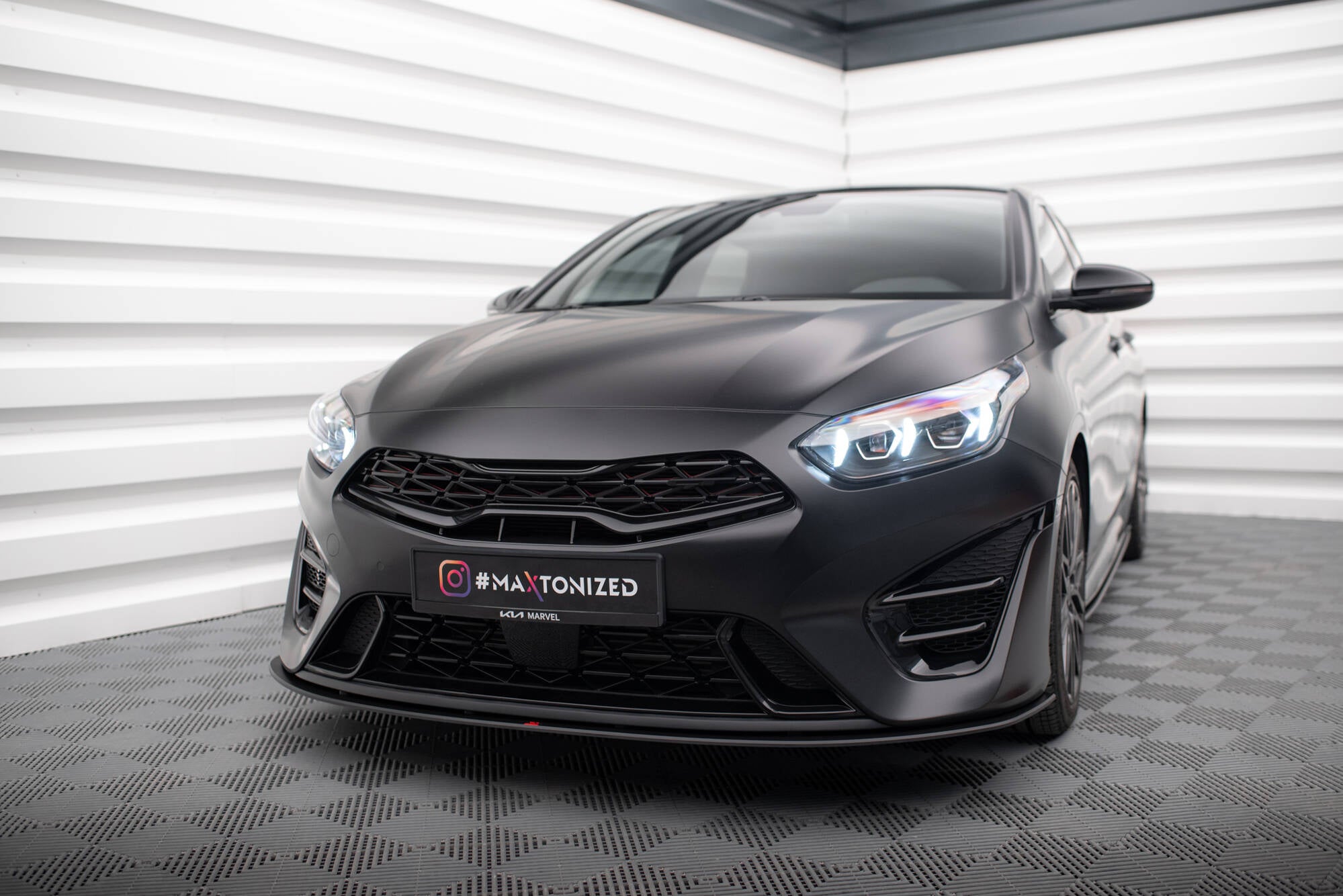 Street pro front splitter kia proceed gt mk3 facelift / ceed gt / gt - line mk1 facelift