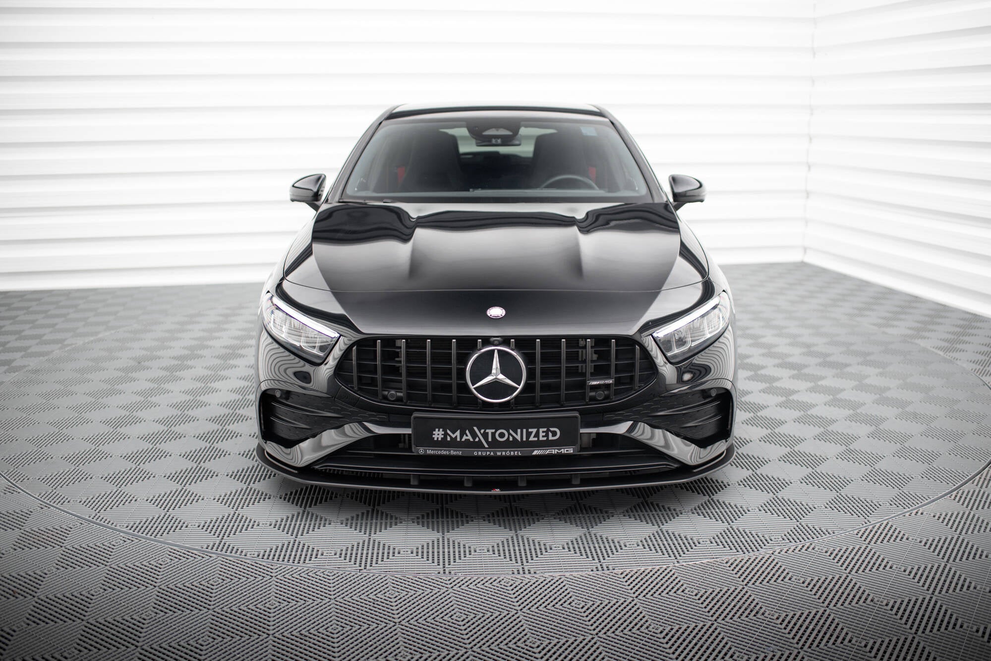 Street pro front splitter mercedes-amg a35 w177 facelift