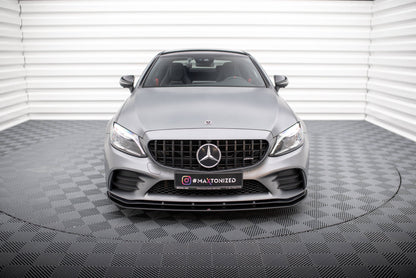 Street pro front splitter mercedes-amg c43 coupe / cabrio c205  facelift / a205 facelift