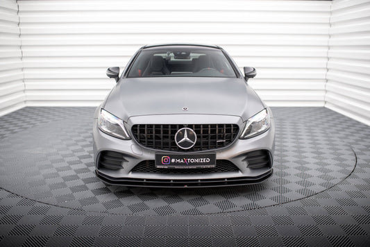 Street pro front splitter mercedes-amg c43 coupe / cabrio c205  facelift / a205 facelift
