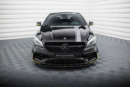 Street pro front splitter mercedes-amg cla 45 aero c117 facelift
