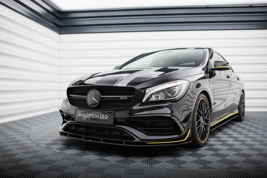 Street pro front splitter mercedes-amg cla 45 aero c117 facelift