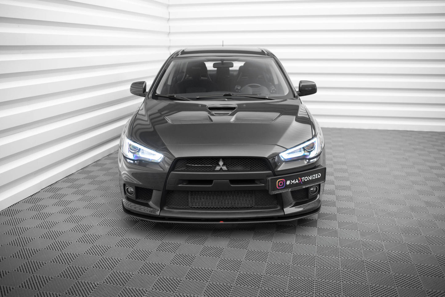 Street pro front splitter mitsubishi lancer evo x