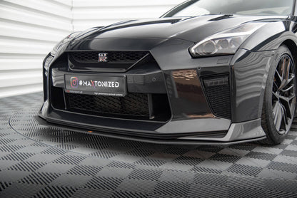 Street pro front splitter nissan gtr r35 facelift