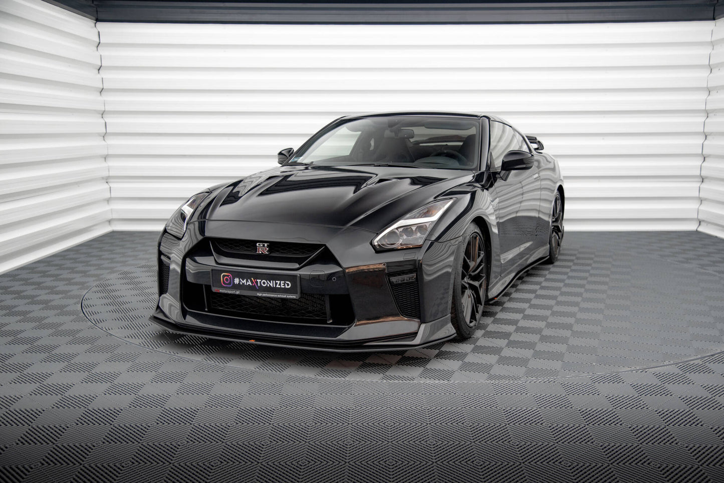 Street pro front splitter nissan gtr r35 facelift