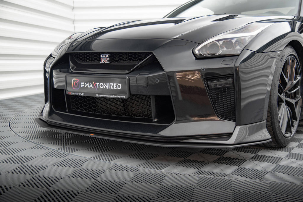 Street pro front splitter nissan gtr r35 facelift