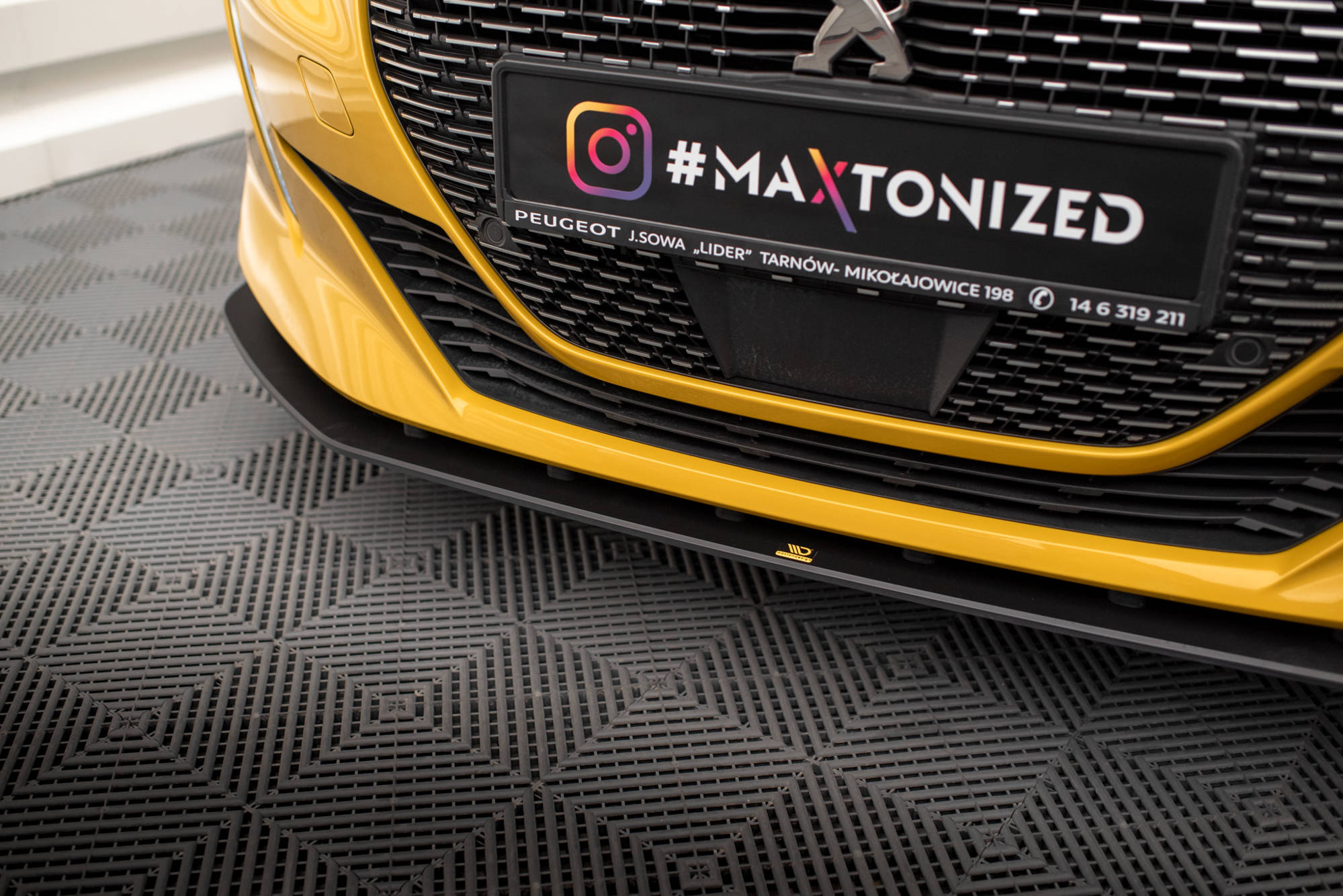 Street Pro etusplitteri Peugeot 208 gt mk2