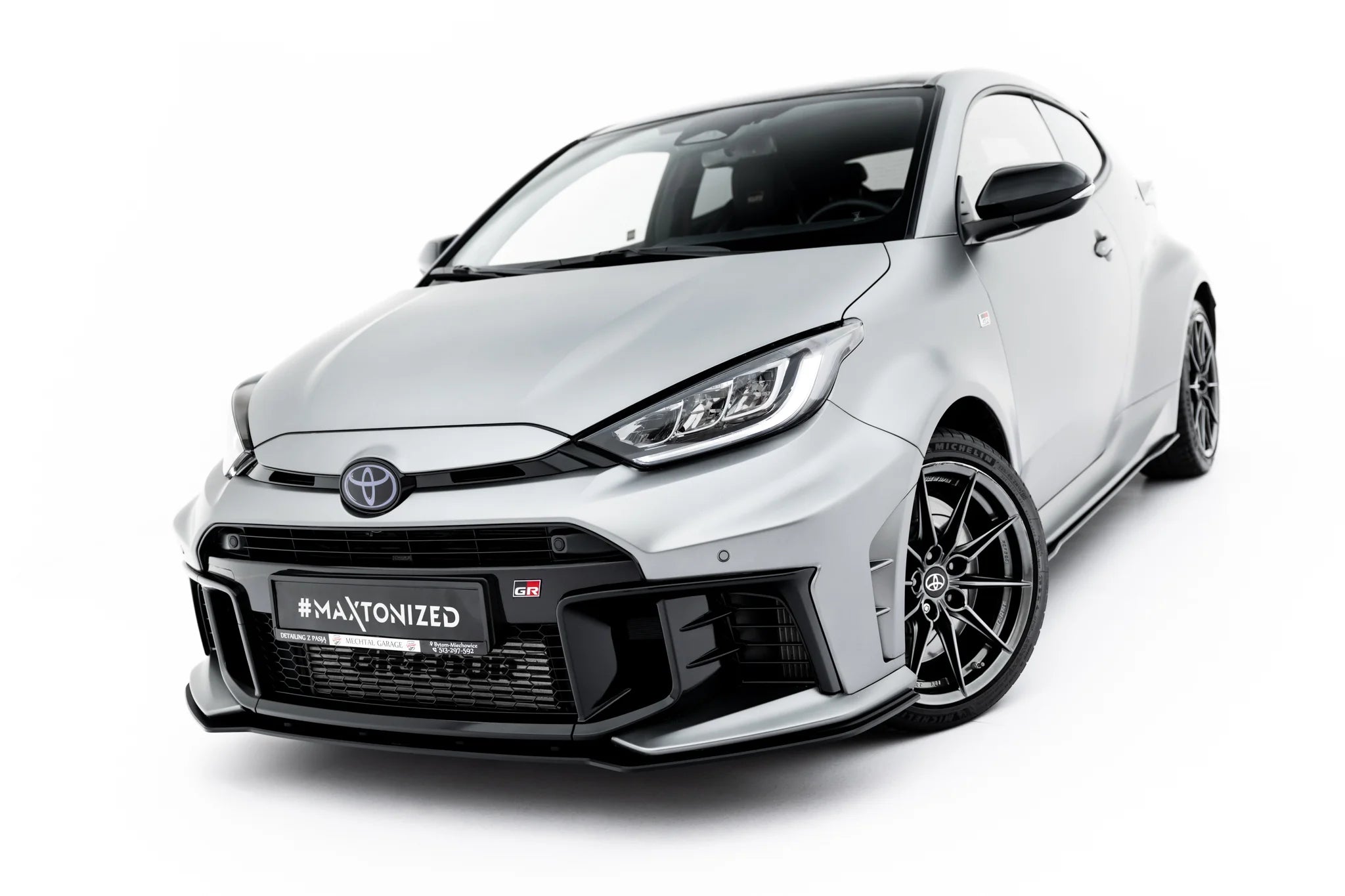 Street pro front splitter toyota gr yaris mk4 facelift