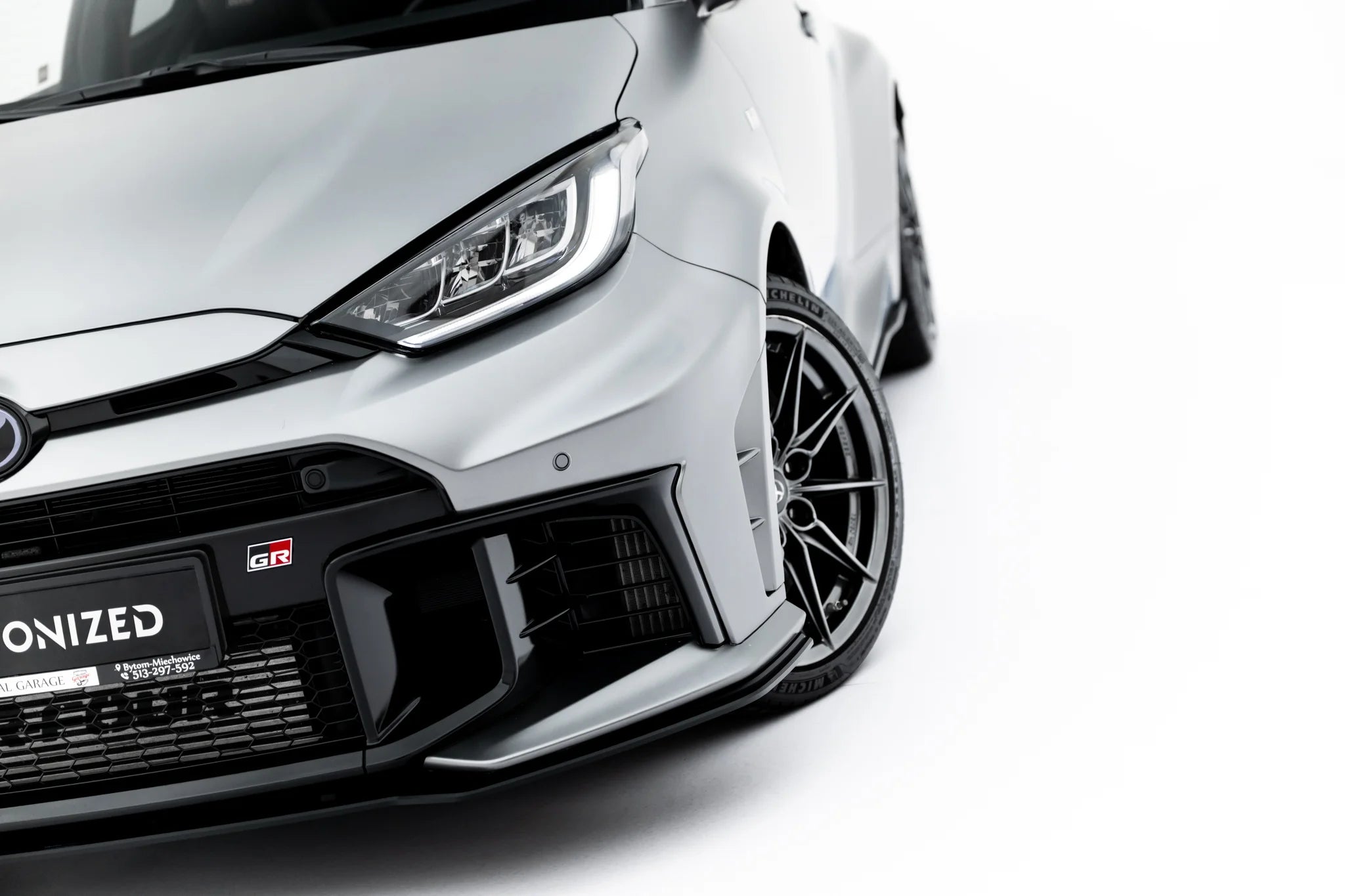 Street pro front splitter toyota gr yaris mk4 facelift