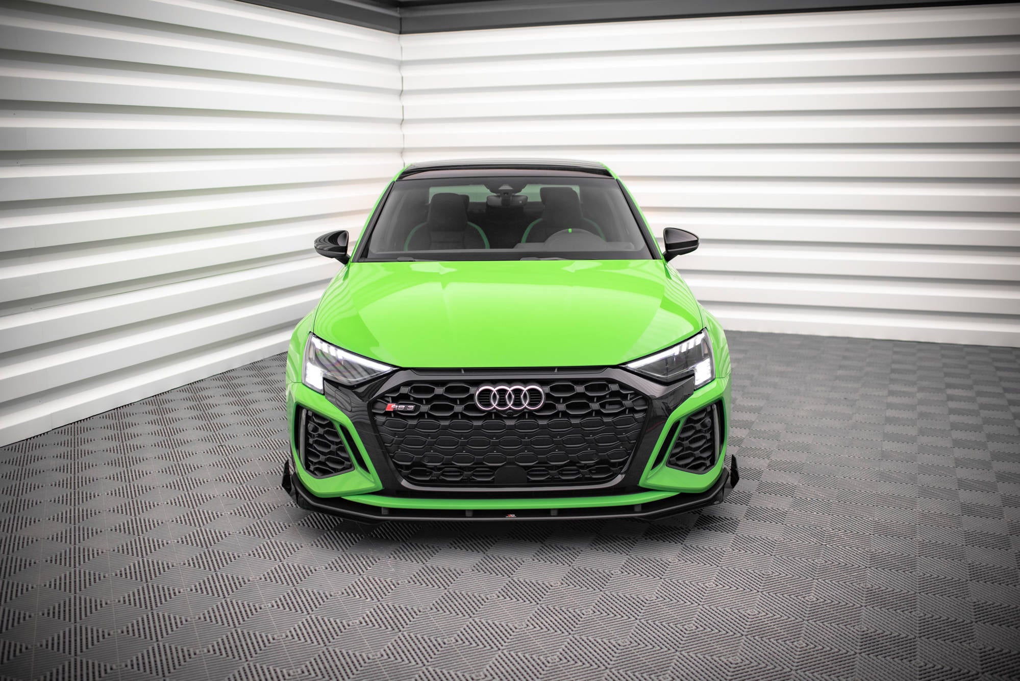 Street pro front splitter v.1 + klaffer audi rs3 8y