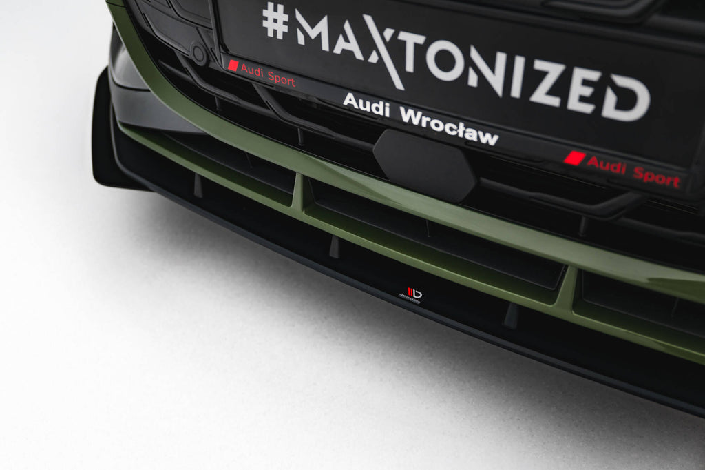 Street Pro Front Splits v.1 + flapper Audi S3 Sportback / A3 S-Line Sportback 8y Facelift