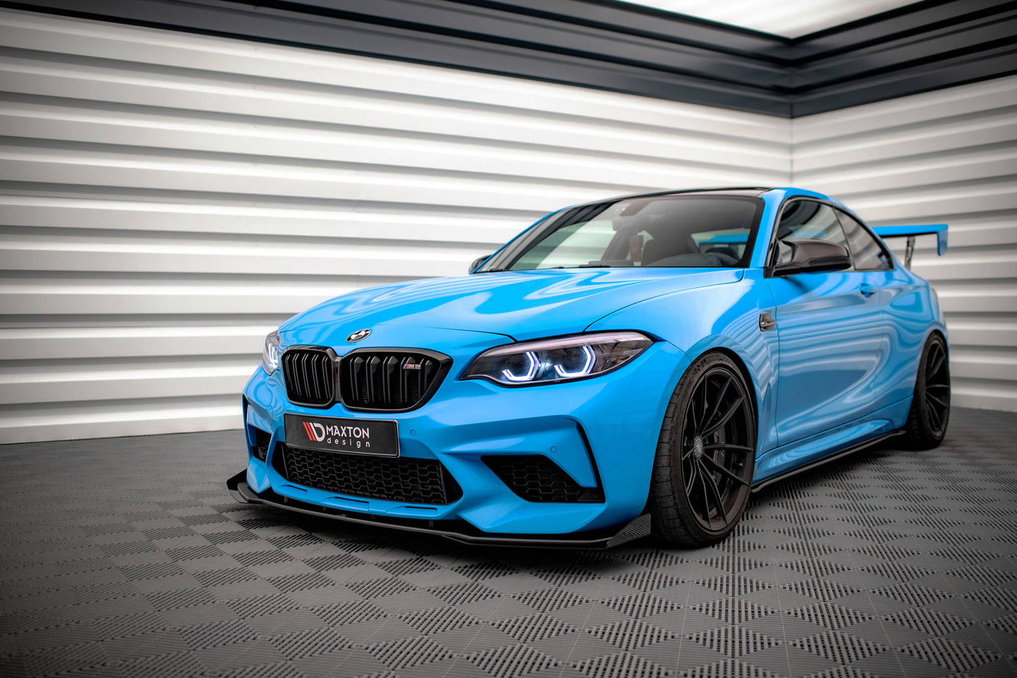 Street pro front splitter v.1 + flaps bmw m2 competition f87