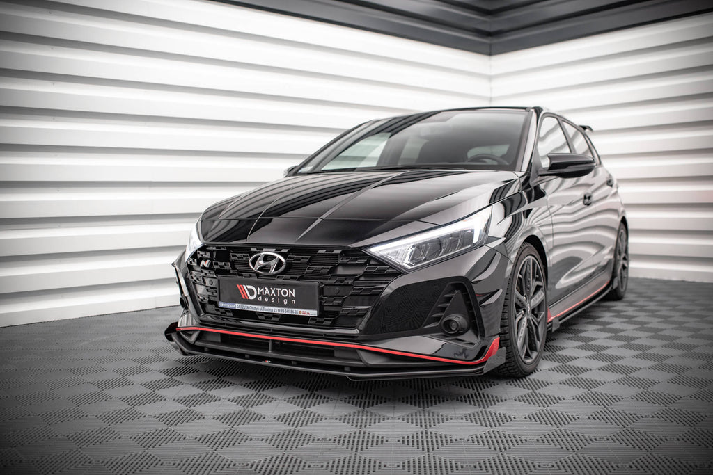 Street pro front splitter v.1 + flaps hyundai i20 n mk3