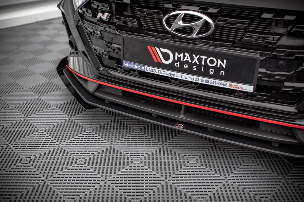 Street pro front splitter v.1 + flaps hyundai i20 n mk3