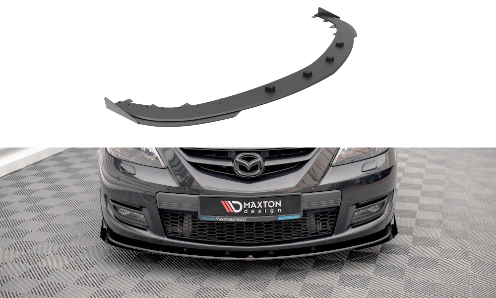 Street pro front splitter v.1 + flaps mazda 3 mps mk1
