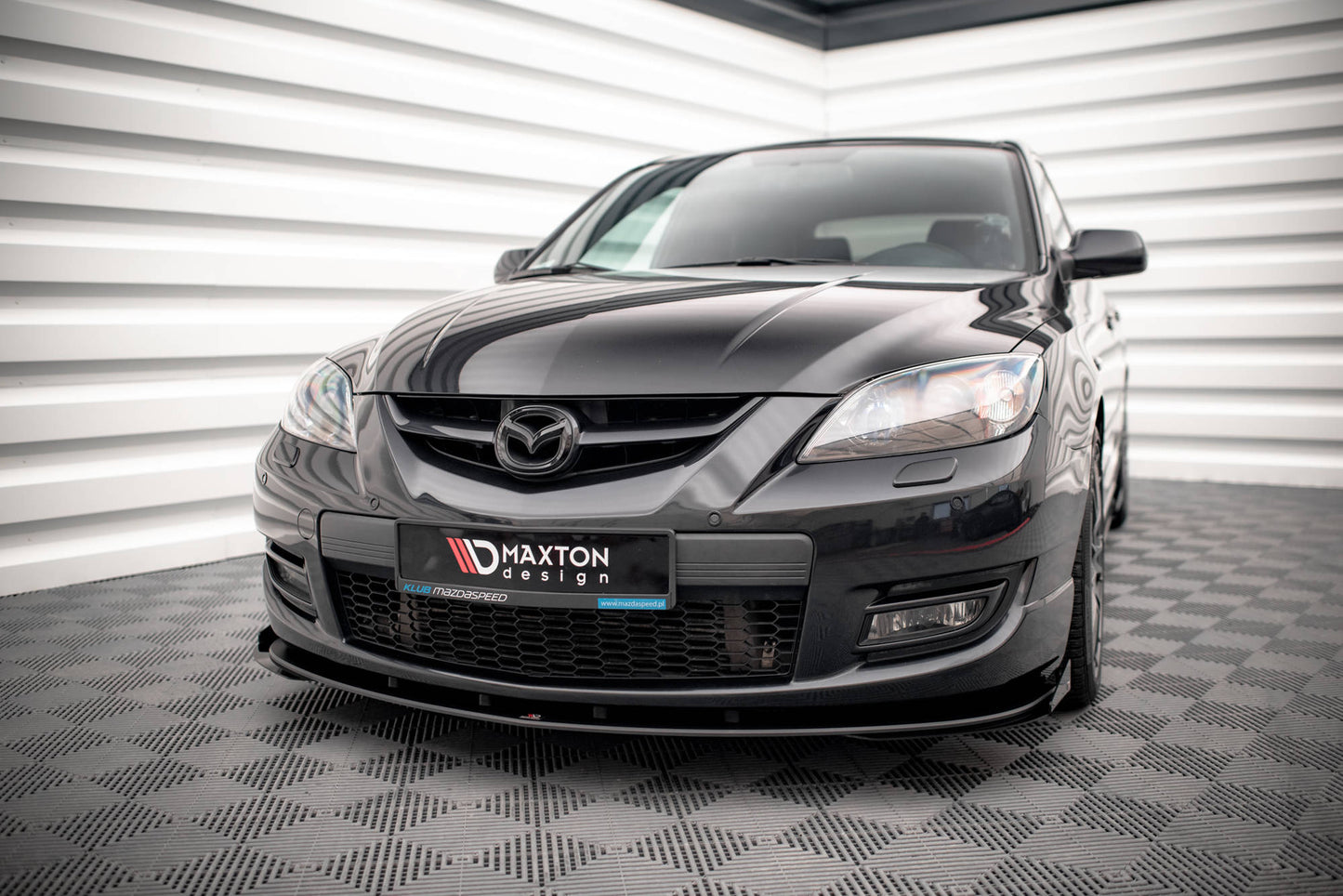 Street pro front splitter v.1 + flaps mazda 3 mps mk1
