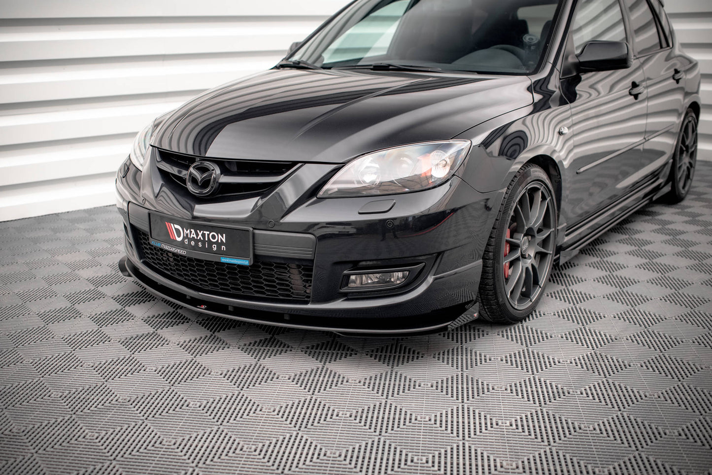 Street pro front splitter v.1 + flaps mazda 3 mps mk1