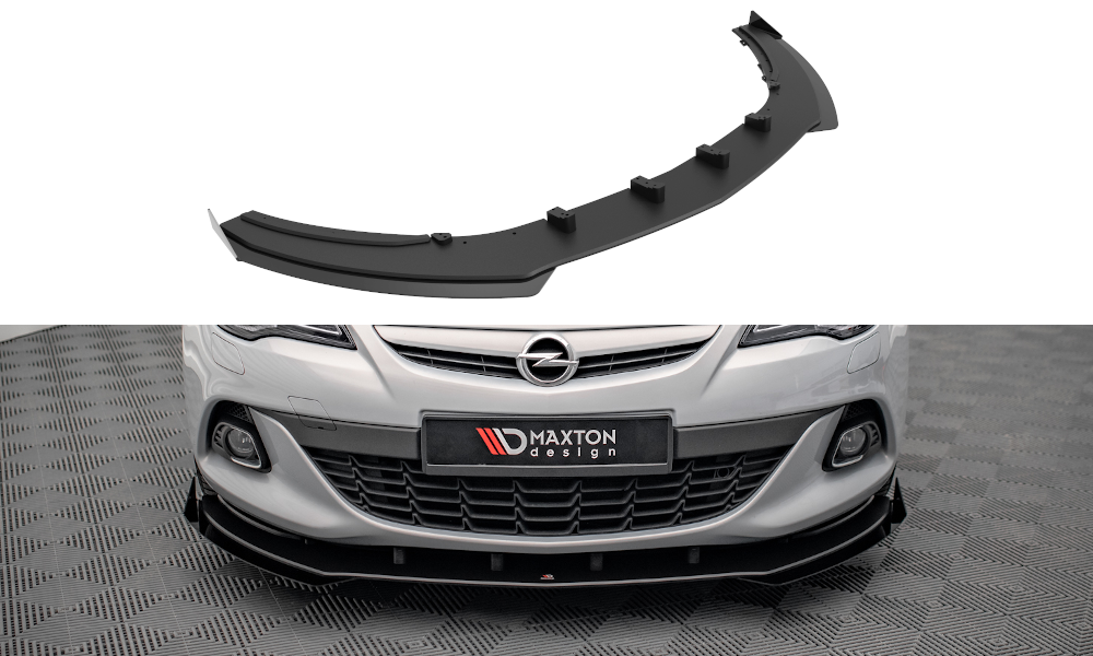 Street pro front splitter v.1 + flaps opel astra gtc opc-line j