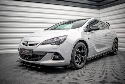Street pro front splitter v.1 + flaps opel astra gtc opc-line j