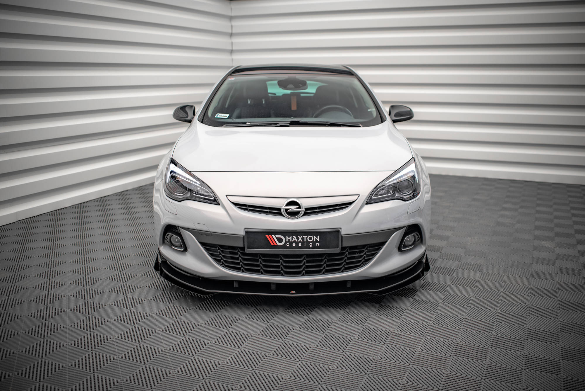 Street pro front splitter v.1 + klaffer opel astra gtc opc-line j