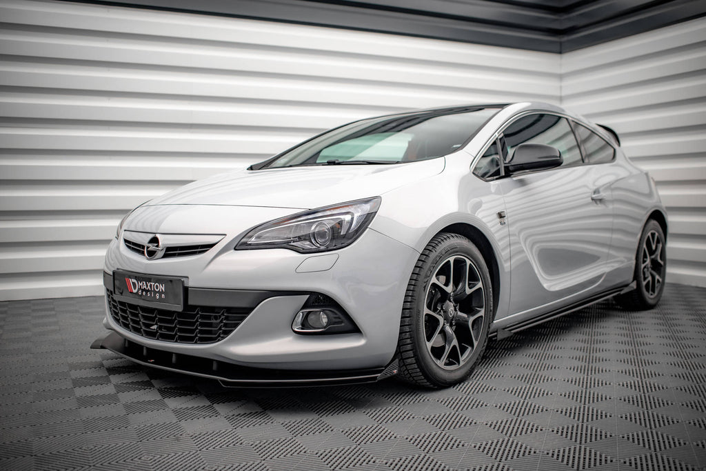 Street pro front splitter v.1 + klaffer opel astra gtc opc-line j