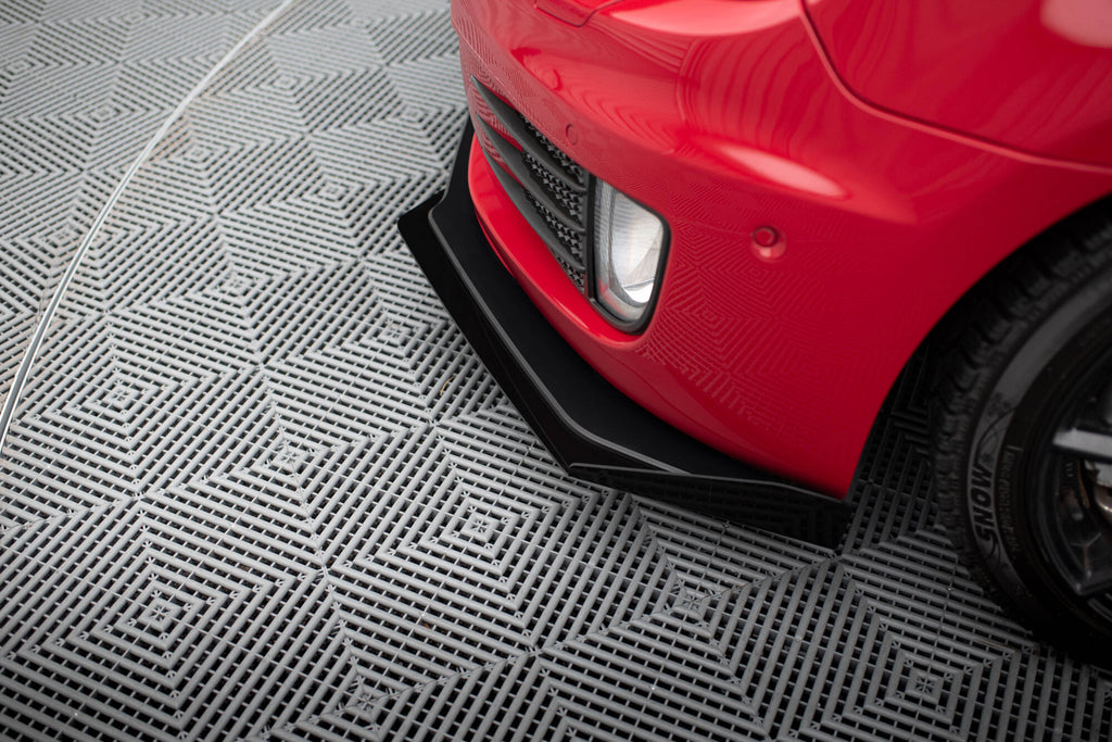 Street pro front splitter v.3 + flaps volkswagen golf gti mk6