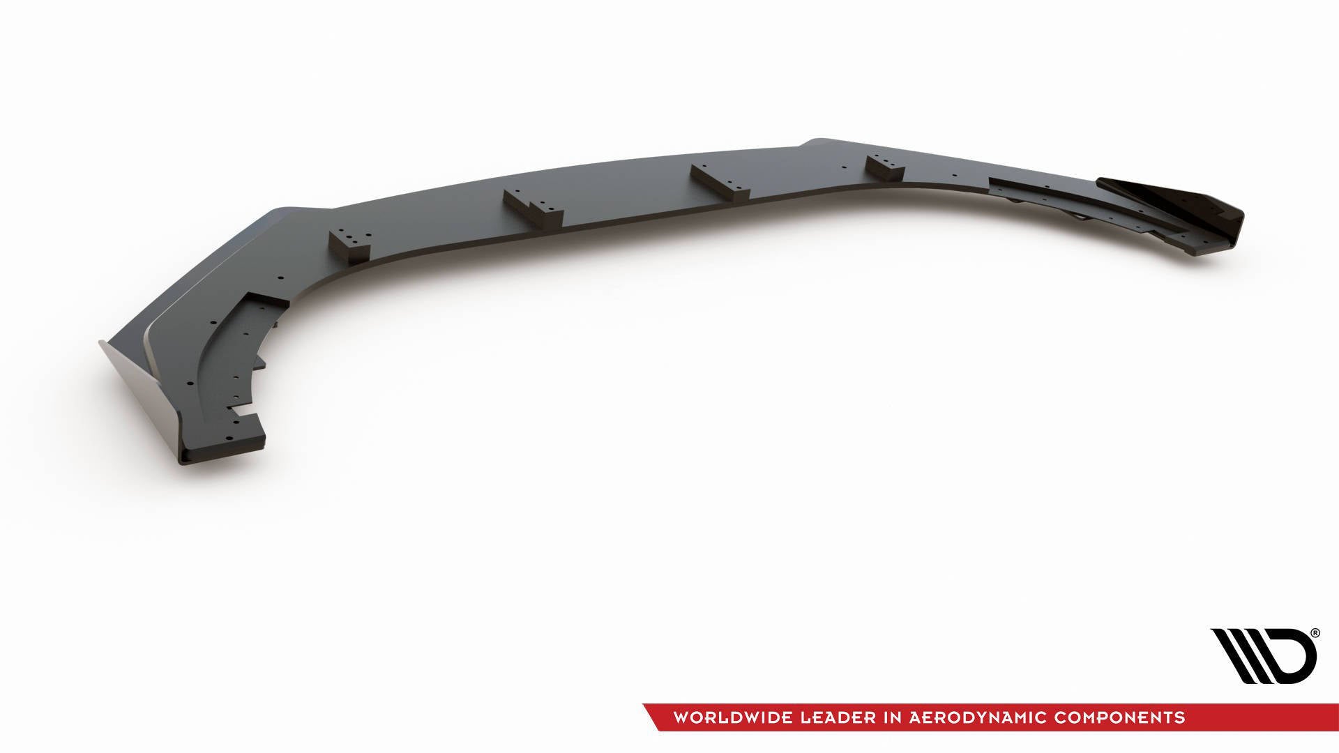 Street pro front splitter v.3 + flaps volkswagen golf gti mk6
