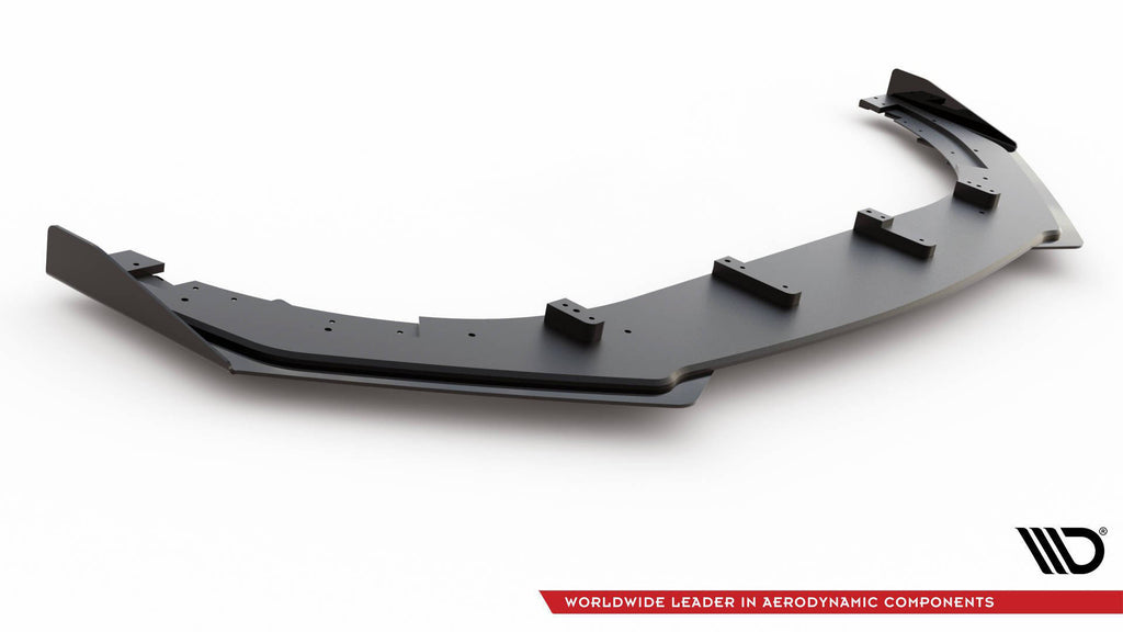 Street pro front splitter v.3 + flaps volkswagen golf gti mk6