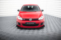 Street pro front splitter v.3 + flaps volkswagen golf gti mk6