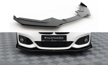 Street pro front splitter v.3 + flaps for bmw 1 f20 m-pack facelift / m140i