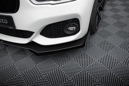 Street pro front splitter v.3 + flaps for bmw 1 f20 m-pack facelift / m140i