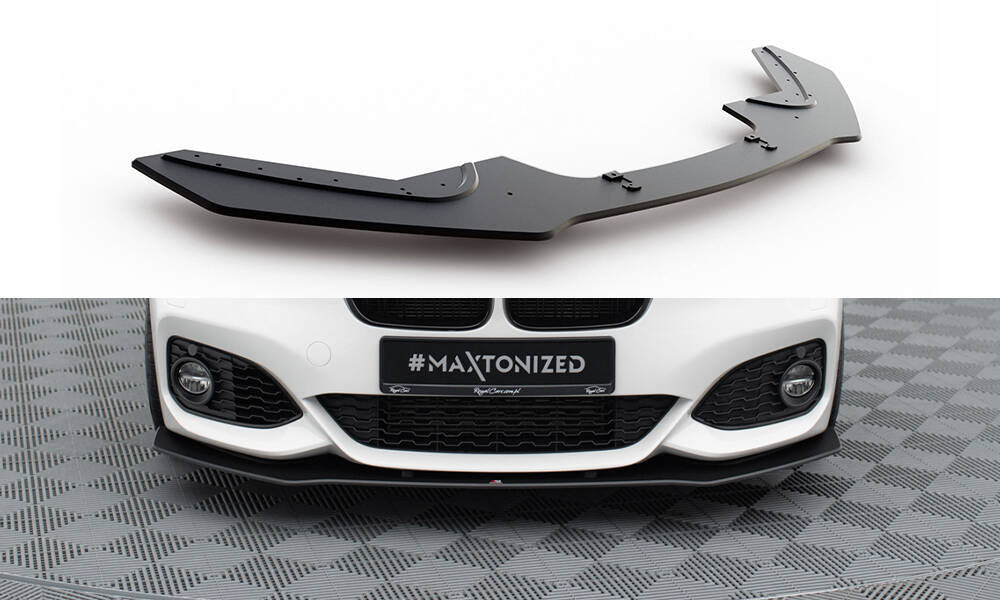 Street pro front splitter v.3 for bmw 1 f20 m-pack facelift / m140i
