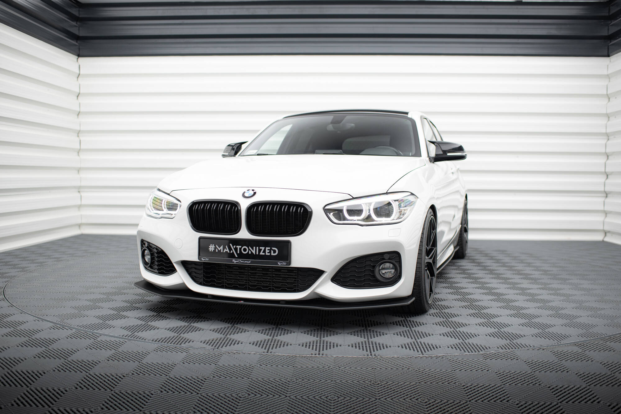 Street pro front splitter v.3 for bmw 1 f20 m-pack facelift / m140i