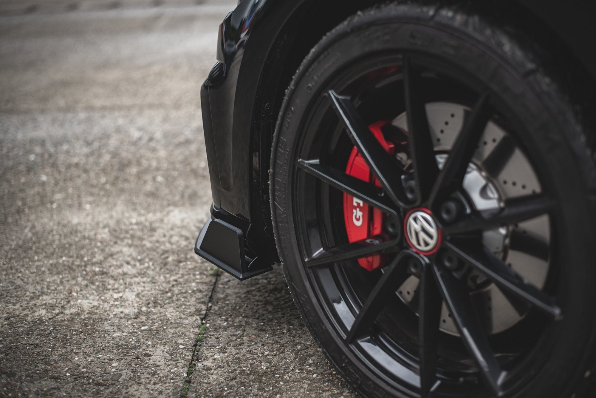 Street pro front splitter vw golf 7 gti tcr