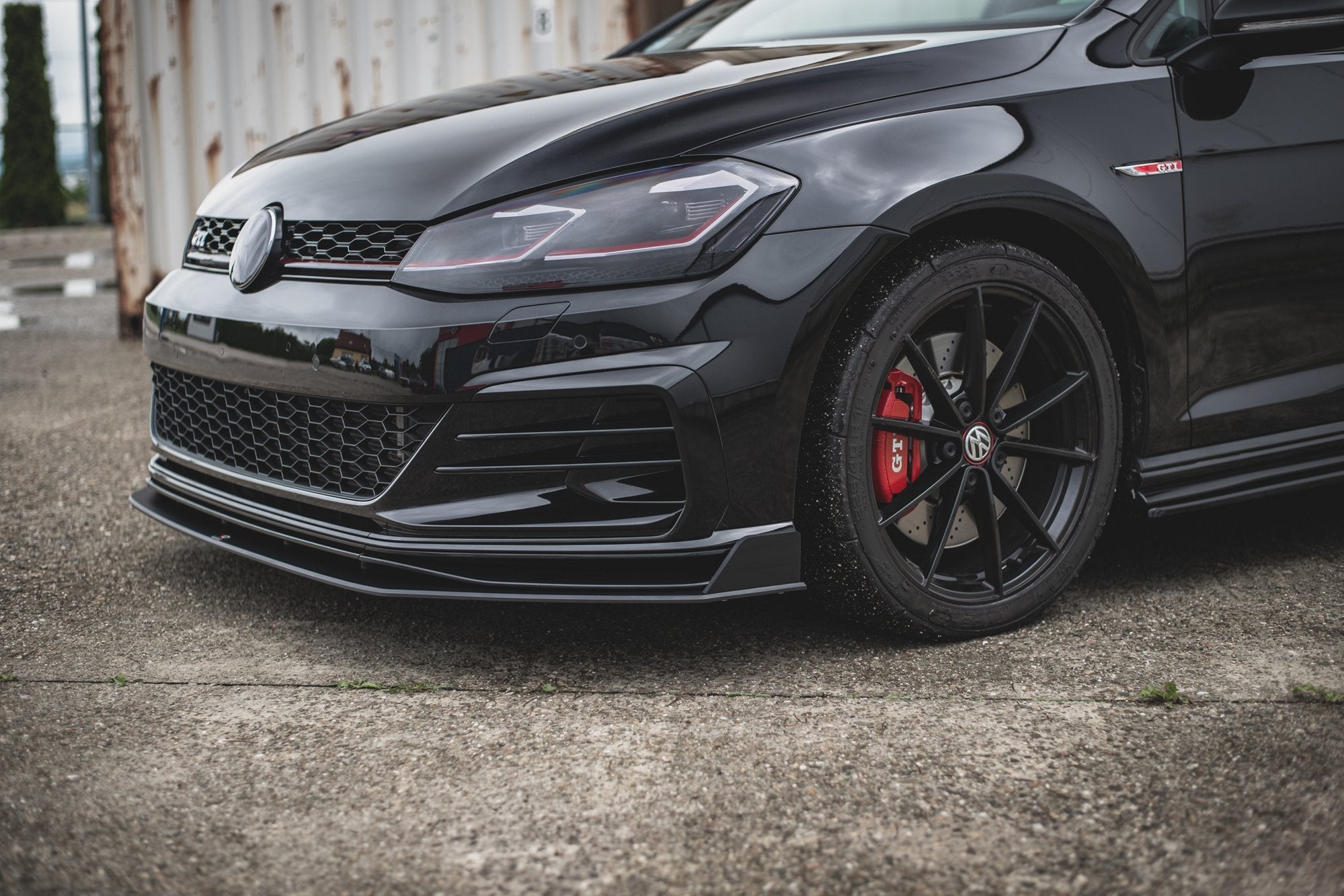 Street pro front splitter vw golf 7 gti tcr
