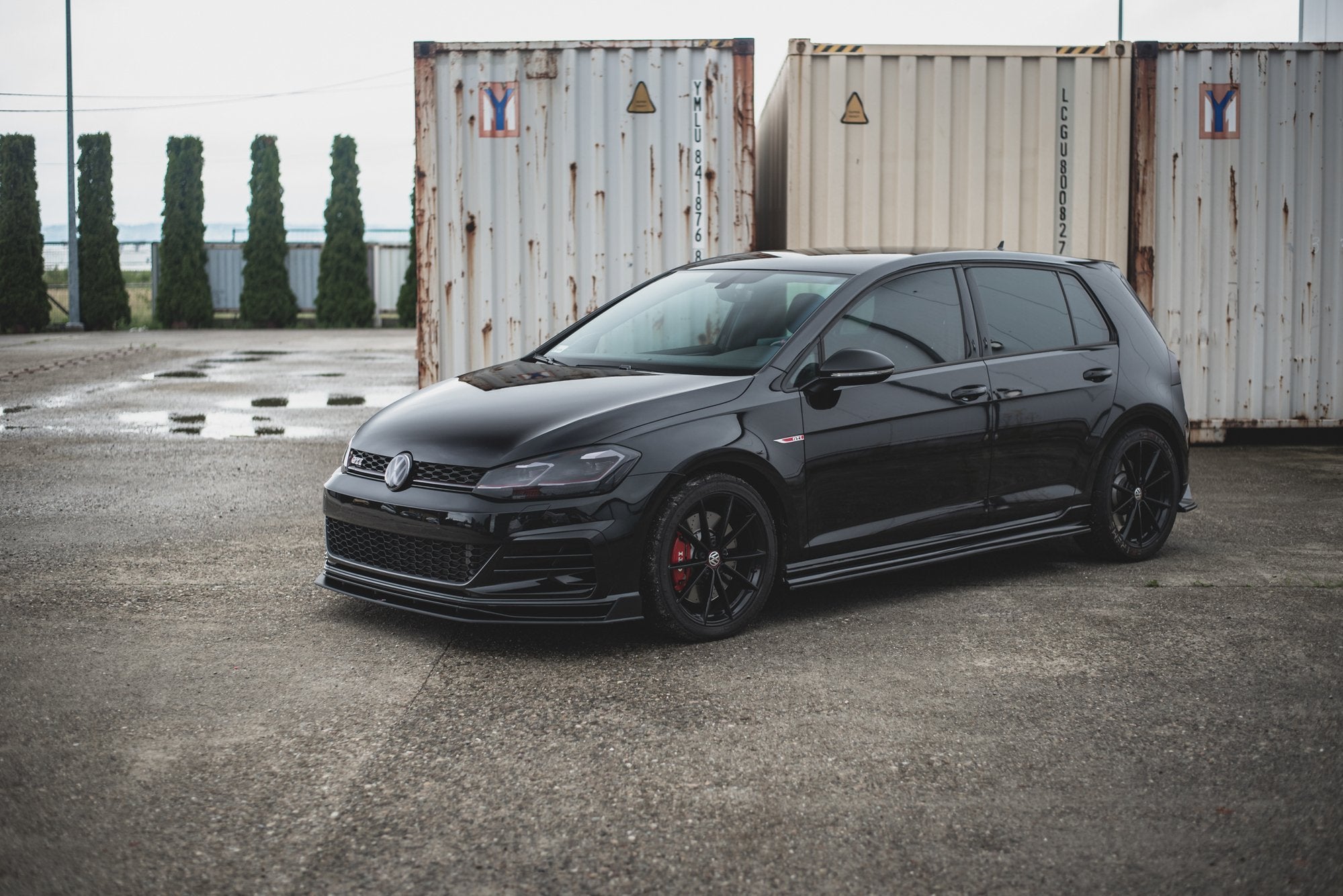 Street pro front splitter vw golf 7 gti tcr
