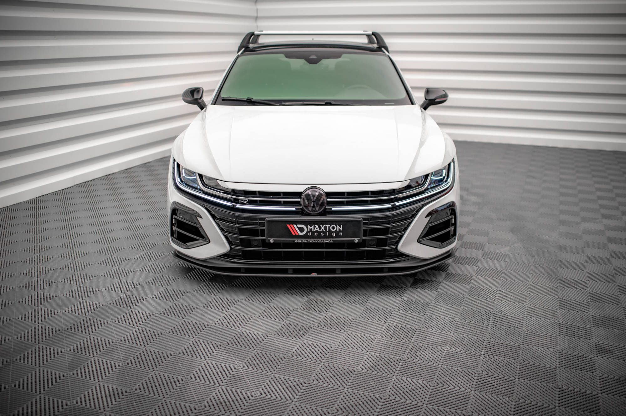 Street pro front splitter volkswagen arteon r sedan / shooting brake mk1 faceift