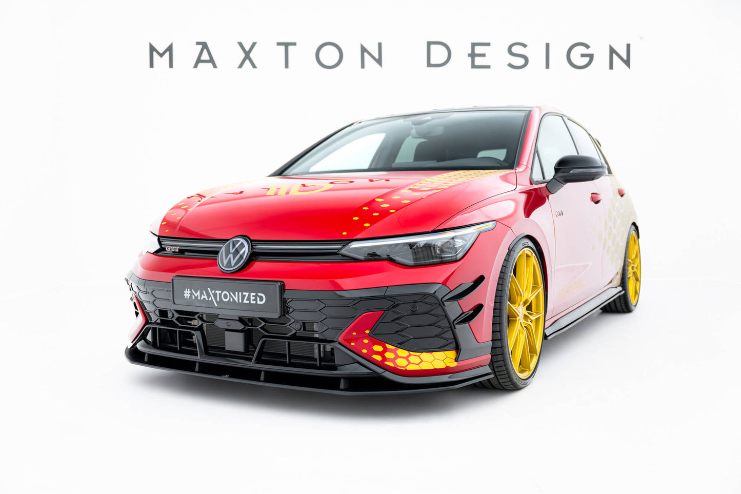 Street pro front splitter volkswagen golf gti clubsport mk8 facelift