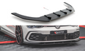 Street pro front splitter volkswagen golf gti / gte / gtd / r-line mk8