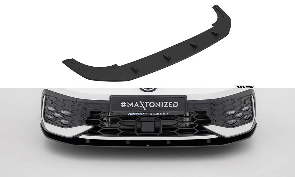 Street pro front splitter volkswagen golf gti / gte / r-line mk8 facelift