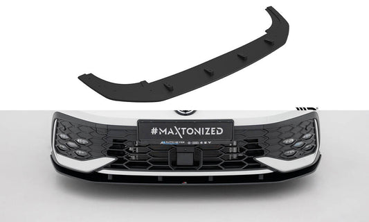 Street pro front splitter volkswagen golf gti / gte / r-line mk8 facelift