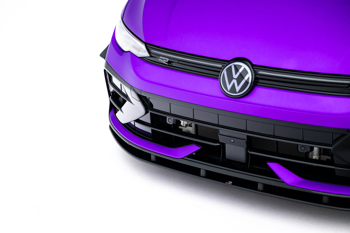 Street pro front splitter volkswagen golf r mk8 facelift