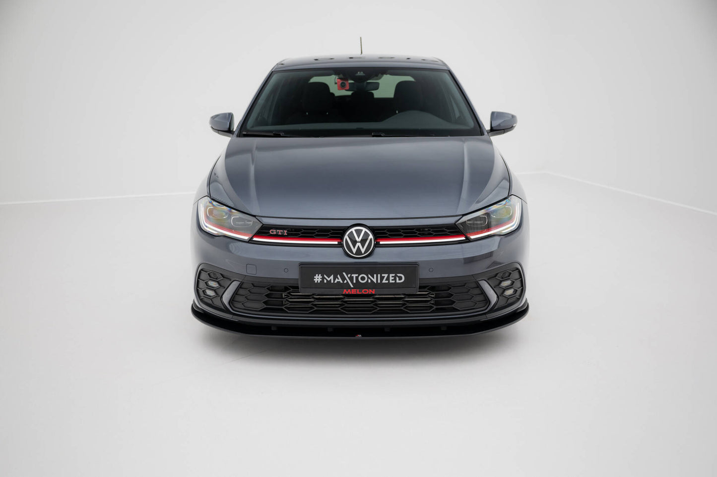 Street pro front splitter volkswagen polo gti mk6 facelift