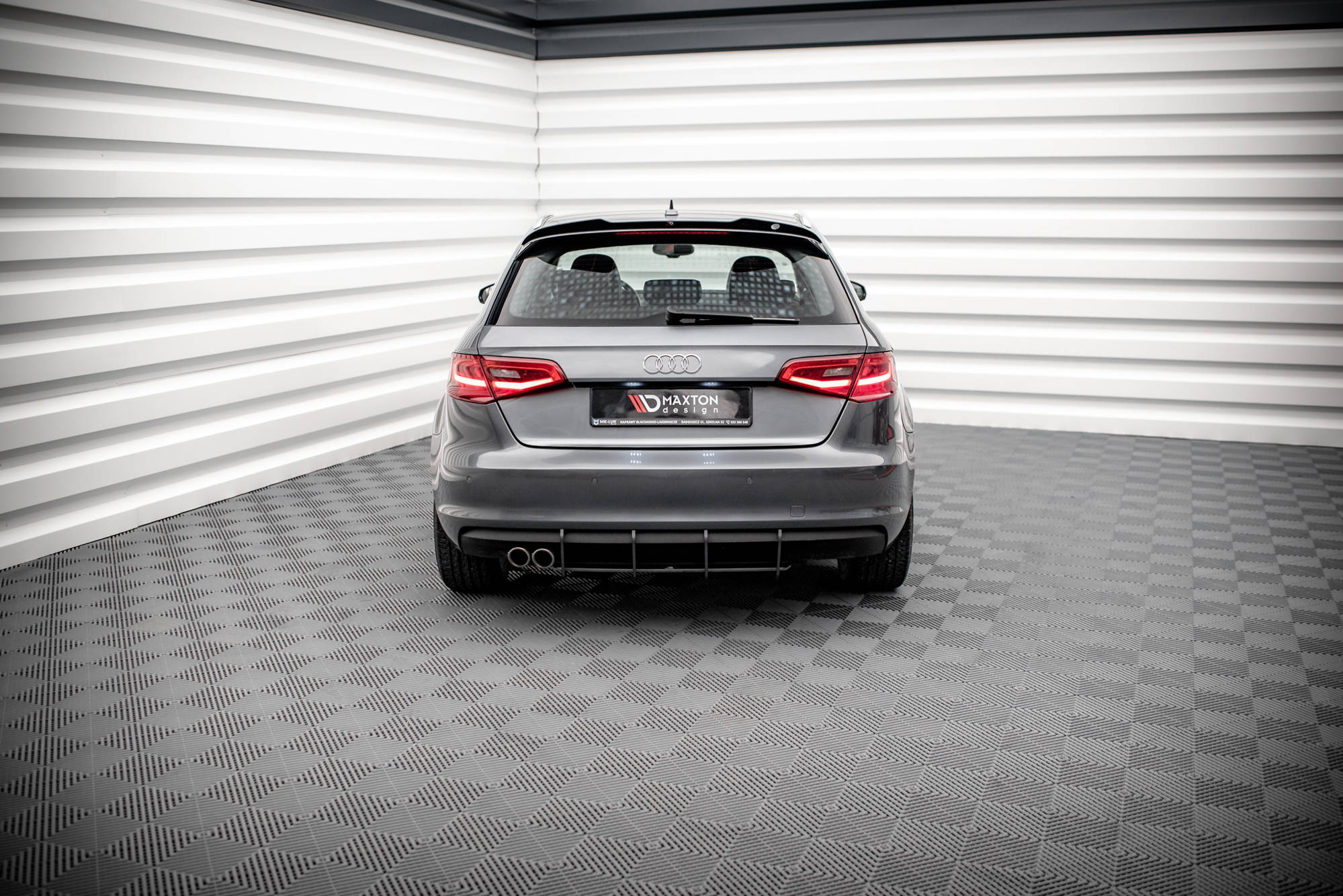 Street pro rear diffuser audi a3 sportback 8v