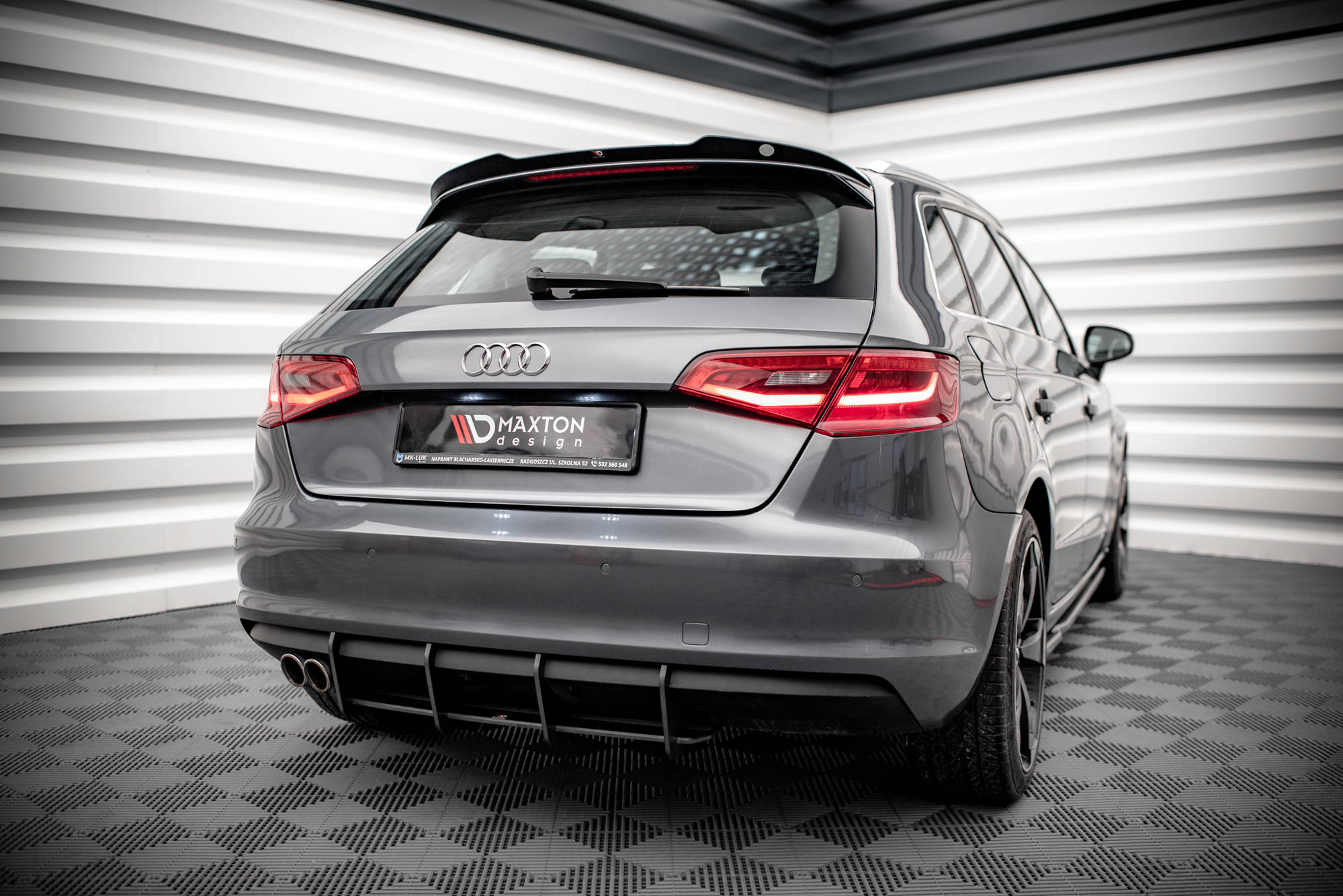 Street pro rear diffuser audi a3 sportback 8v