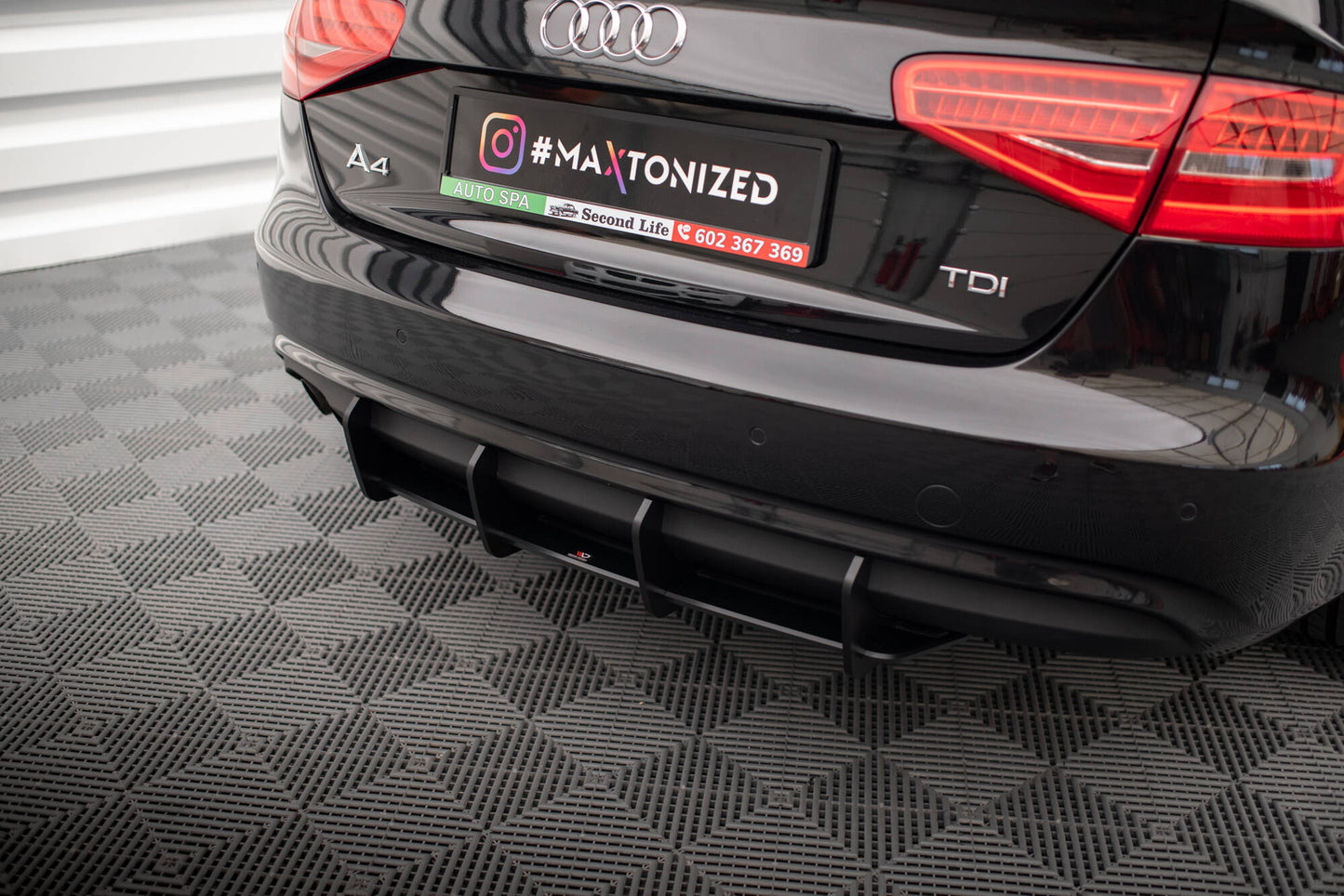 Street pro rear diffuser audi a4 b8 facelift
