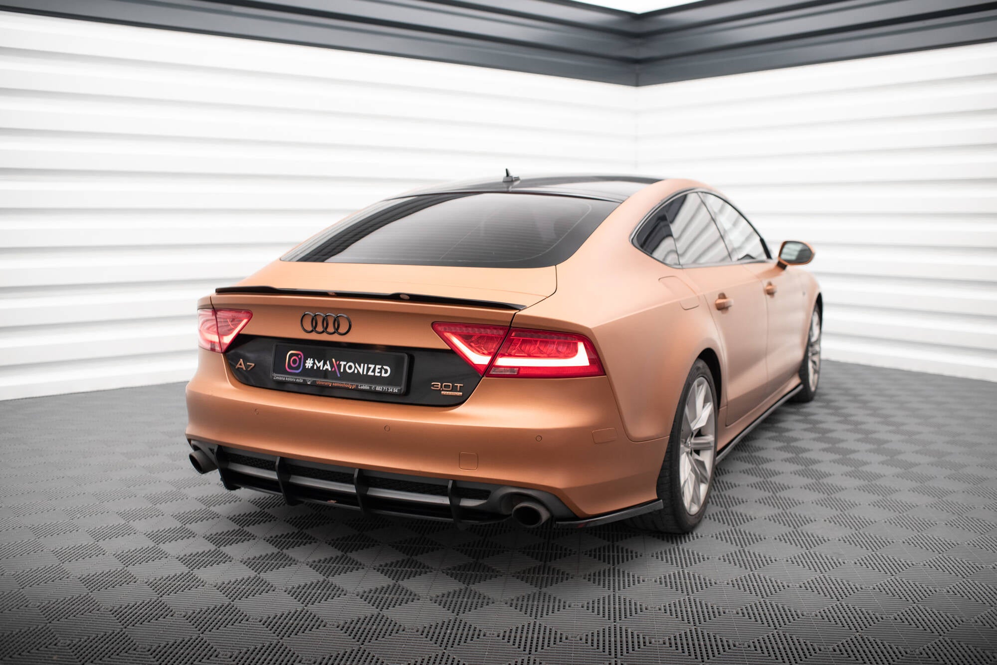 Street pro rear diffuser audi a7 s-line c7